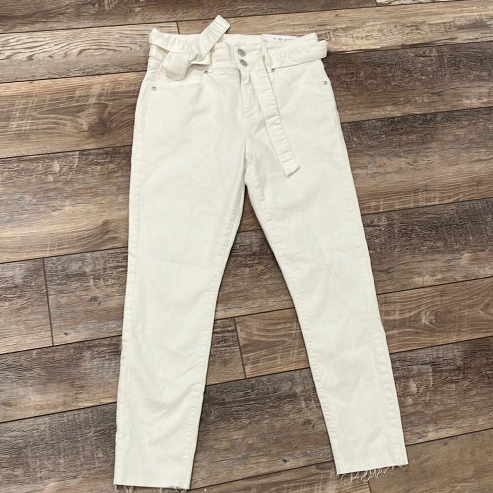 NWT LOFT White Slim Pockets High Rise Skinny Jeans Size 29